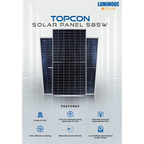 PV Module Luminous Solar Panel 585w